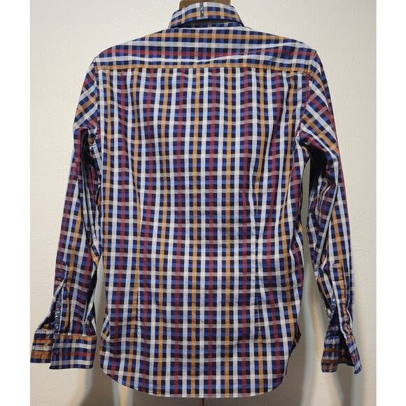 Robert Graham Modern Americana Long Sleeve Button-up Dress Shirt Size L Plaid - Picture 6 of 6